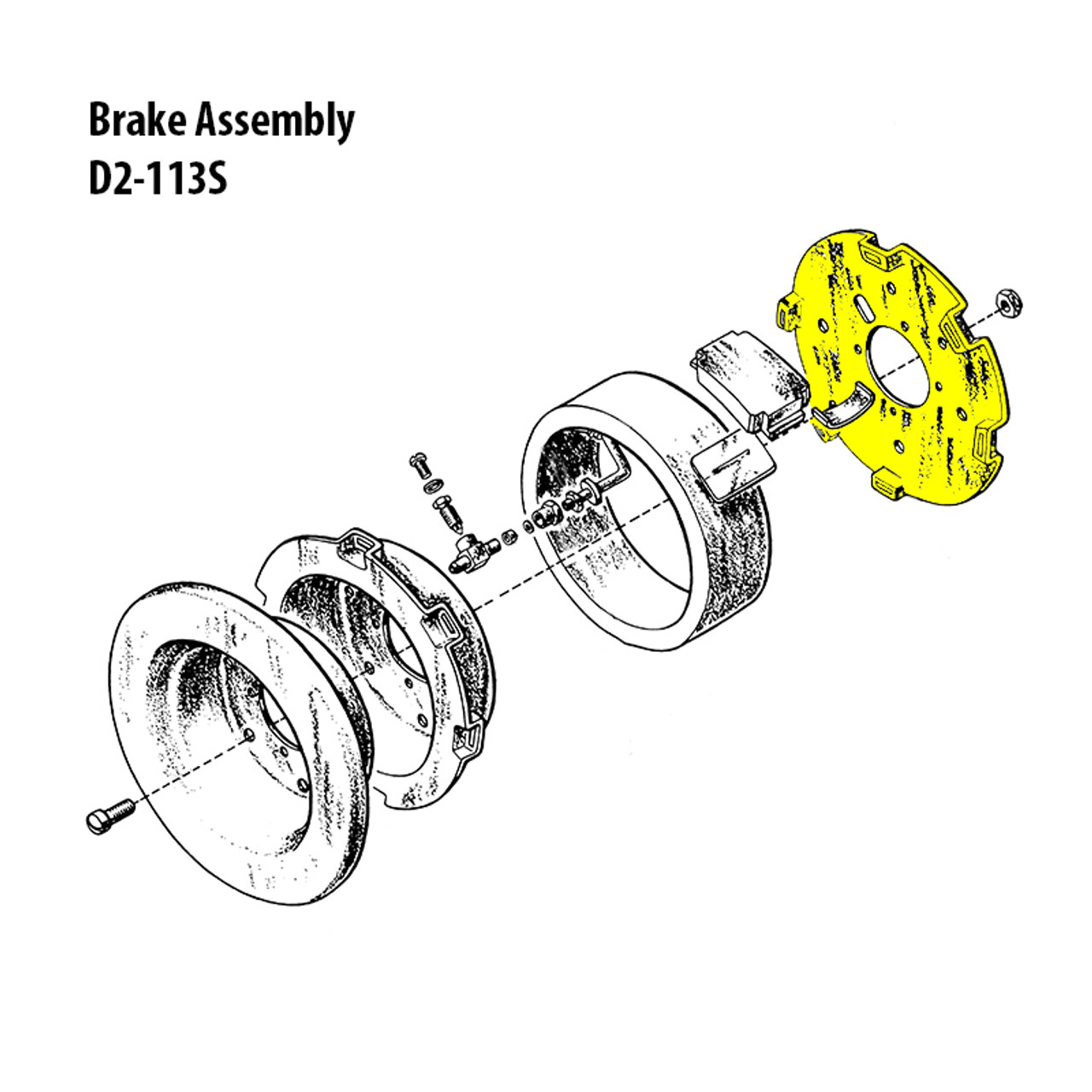 D15-25   GOODRICH BRAKE FRAME FLANGE