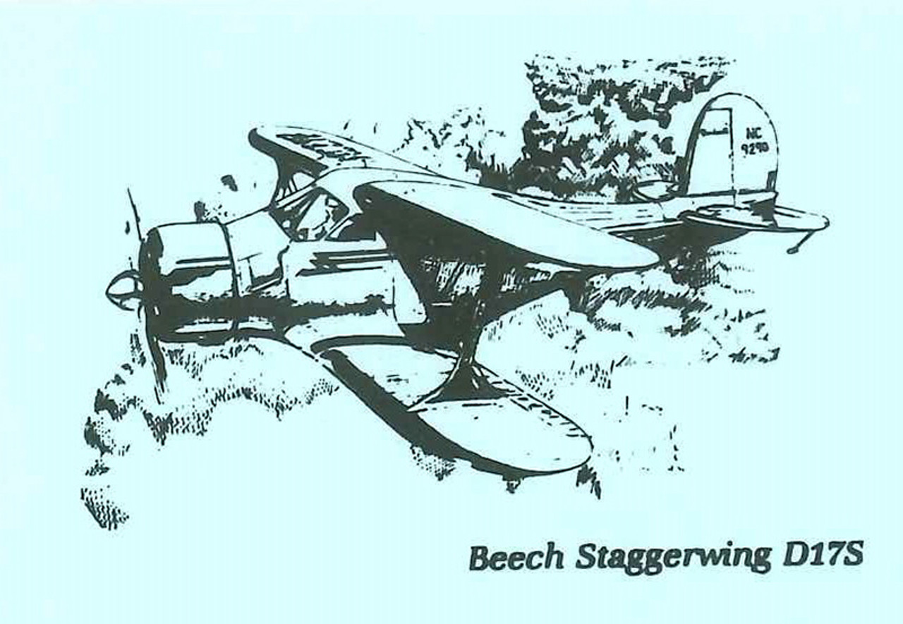 S-D17   STATIONERY SET - BEECH STAGGERWING D17S