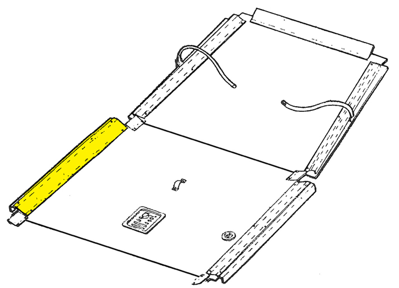 -13868-000   PIPER RUDDER CABLE GUARD - RIGHT