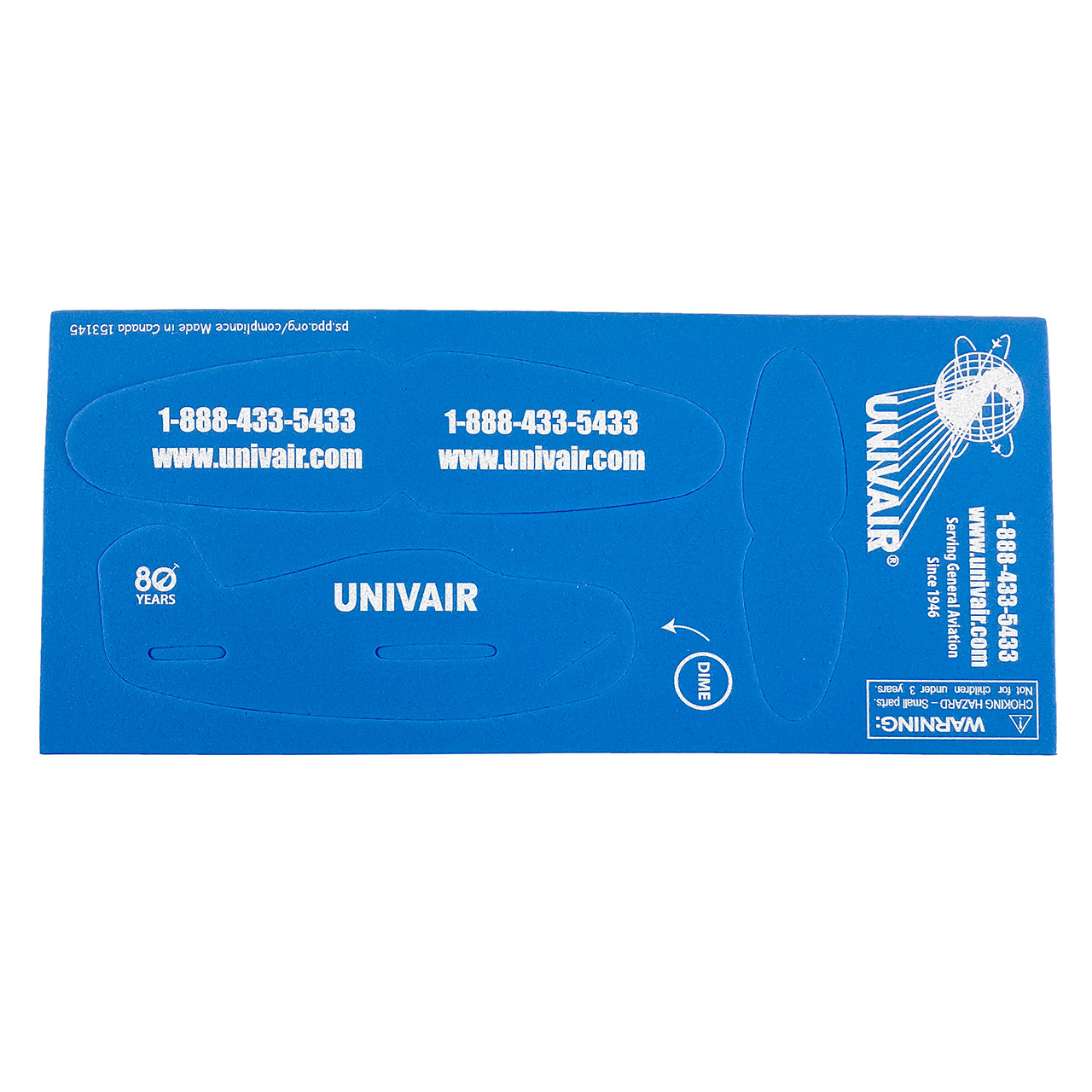 FREE UNIVAIR FOAM FLYER