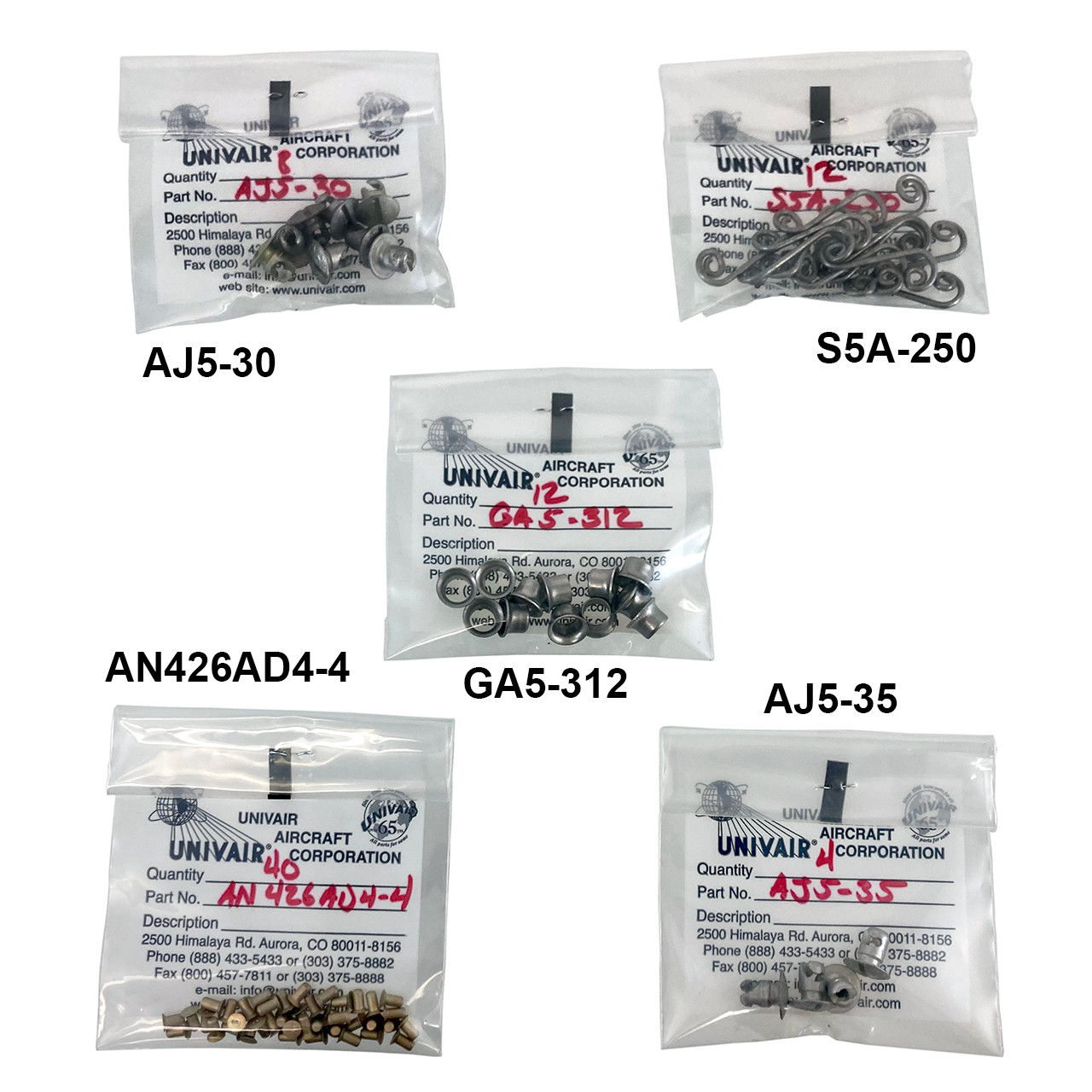 SK-2A   ERCOUPE DZUS FASTENER REPAIR KIT