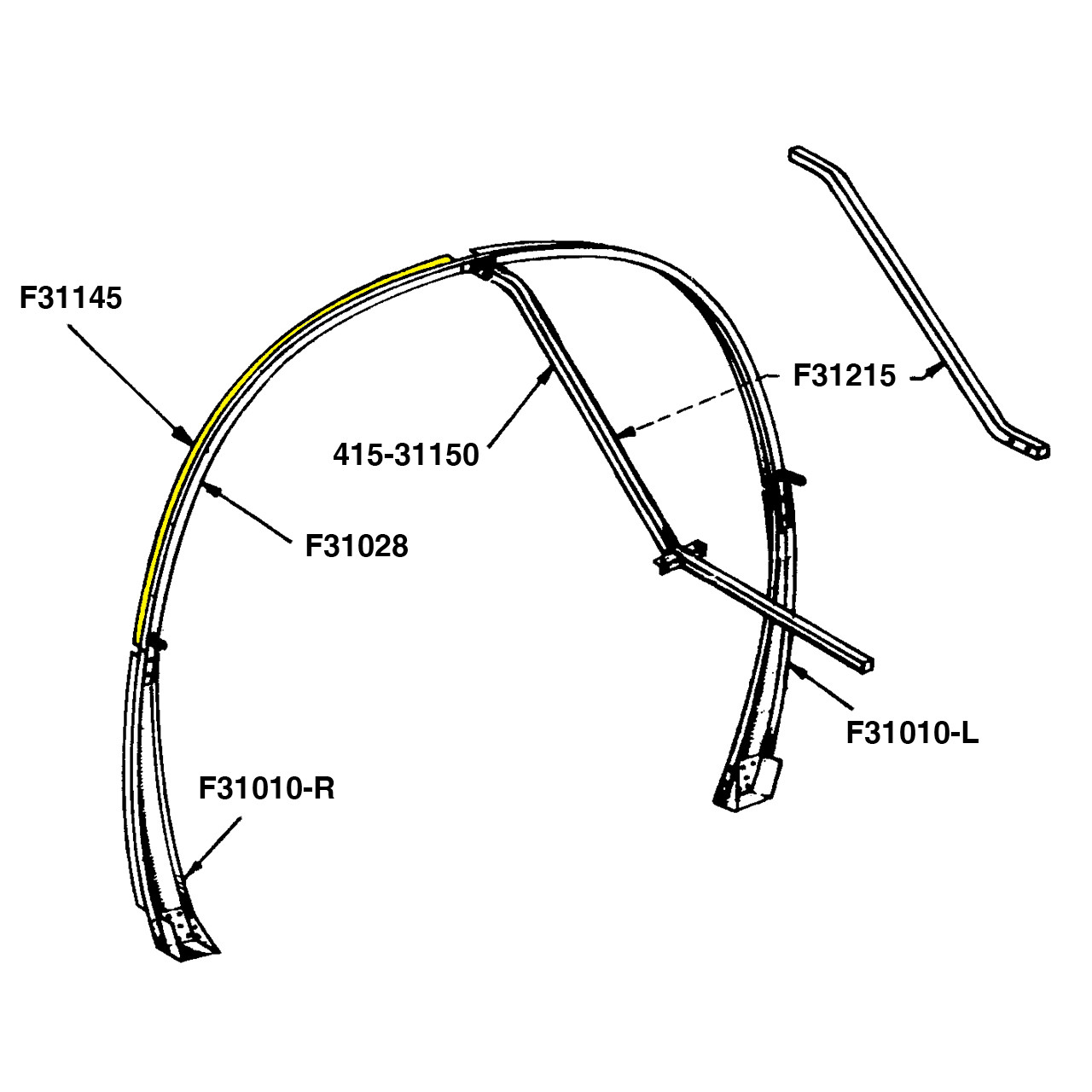 F31145   ERCOUPE FRAME C CHANNEL
