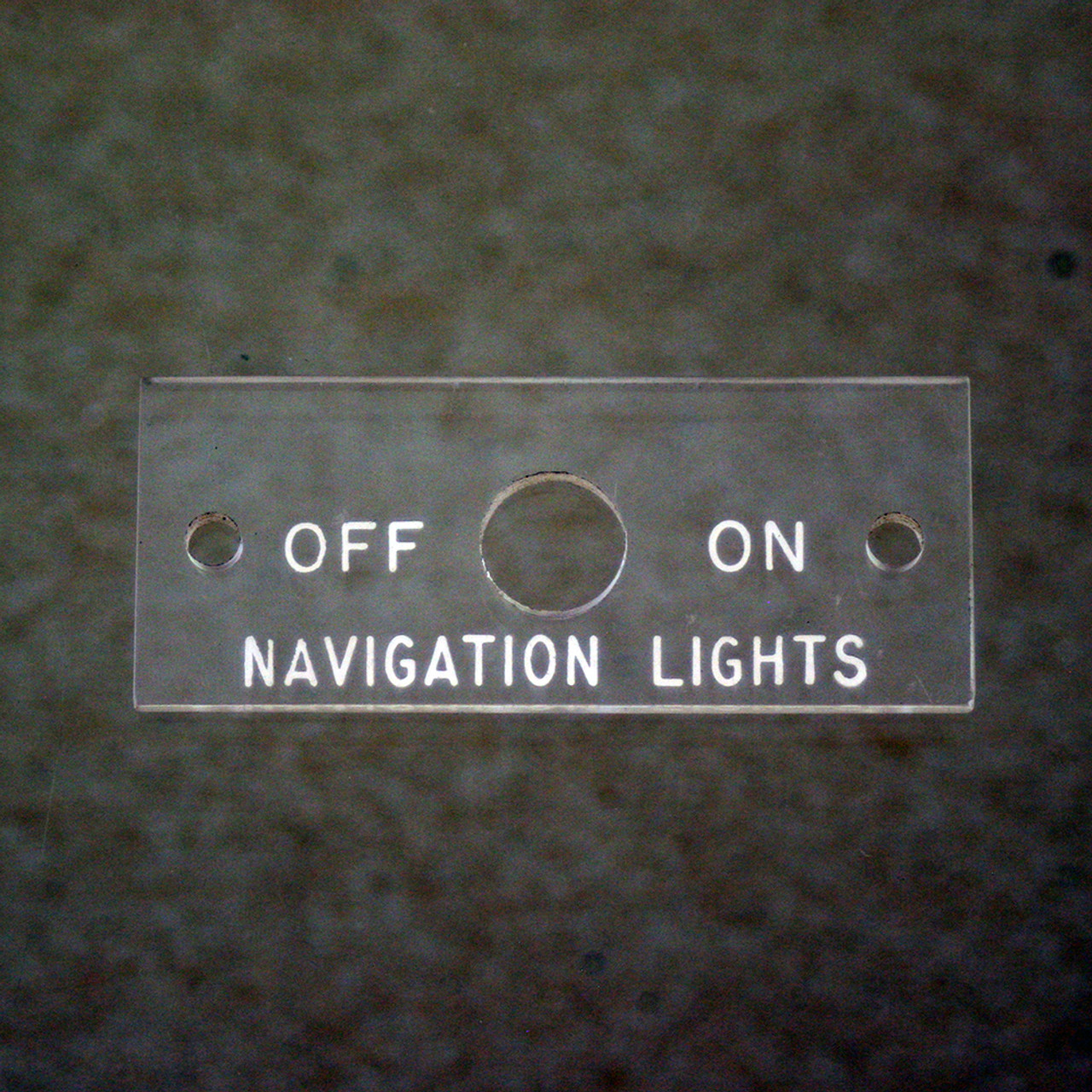 415-51135   ERCOUPE NAVIGATION LIGHT NAMEPLATE