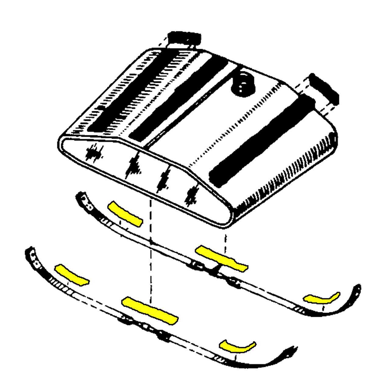 415-31124-4   ERCOUPE FUSELAGE TANK PAD - BOTTOM