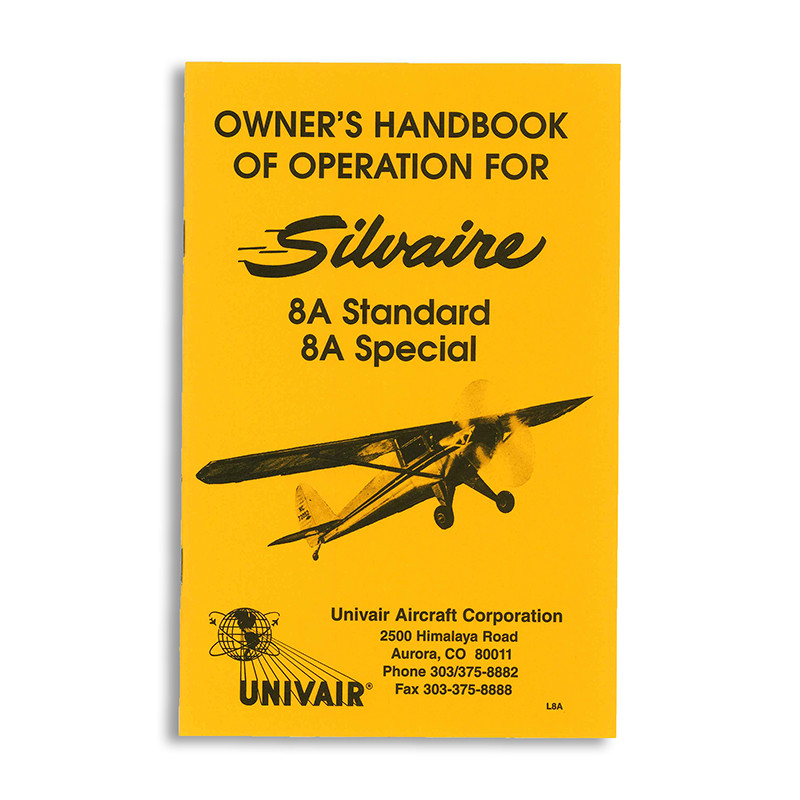L8A LUSCOMBE 8A OWNERS MANUAL - Univair Aircraft Corporation