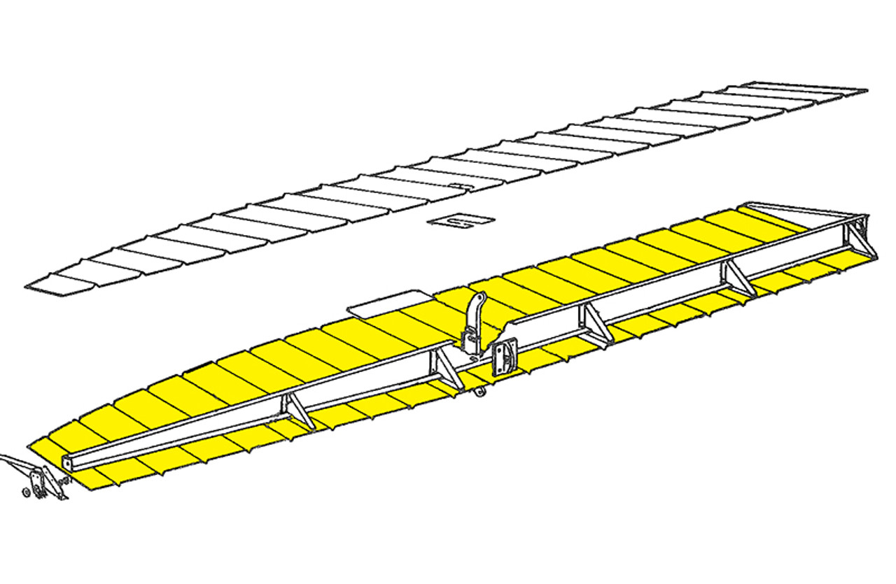 U582036-1   LUSCOMBE BOTTOM AILERON SKIN - RIGHT