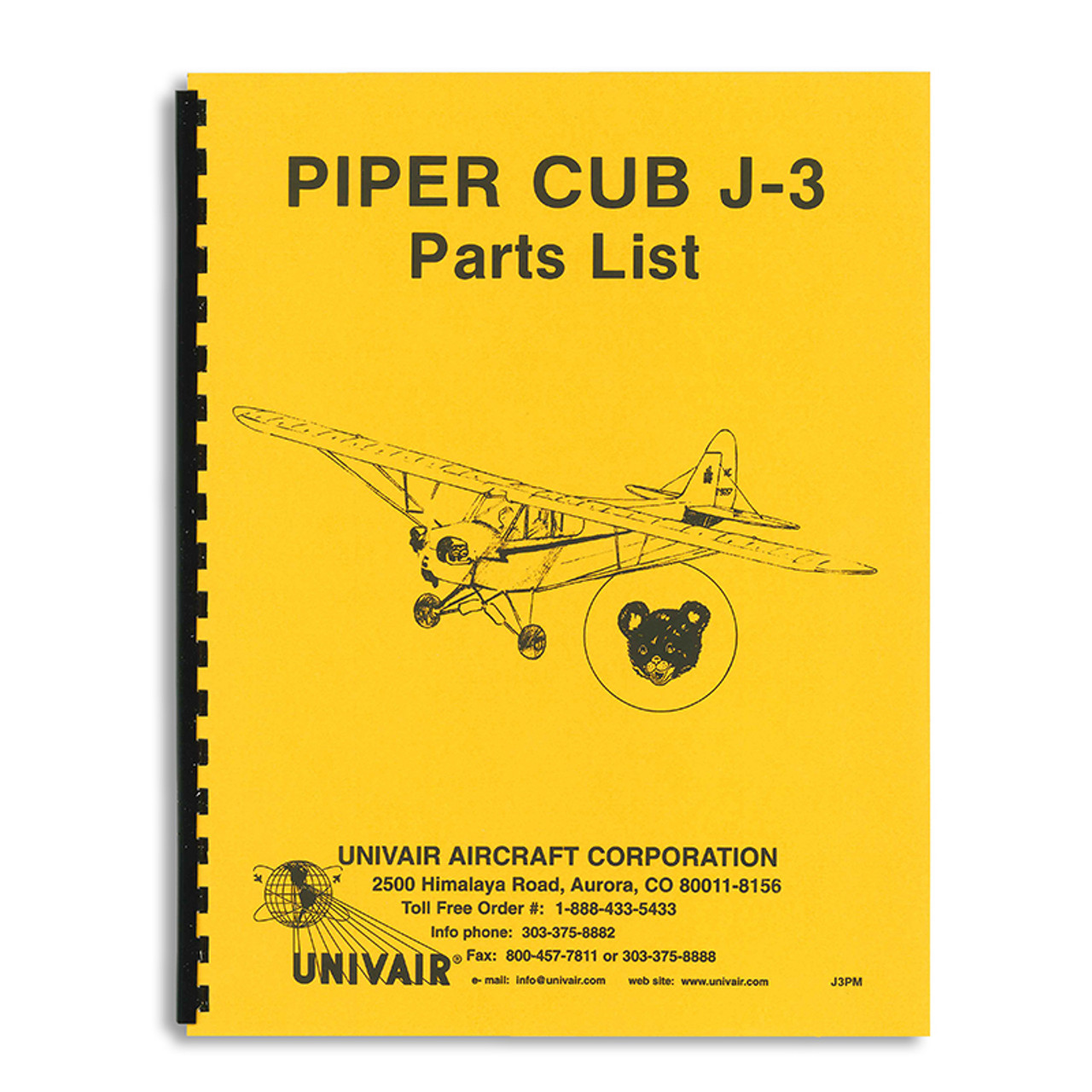 J3PM   PIPER J-3 PARTS MANUAL