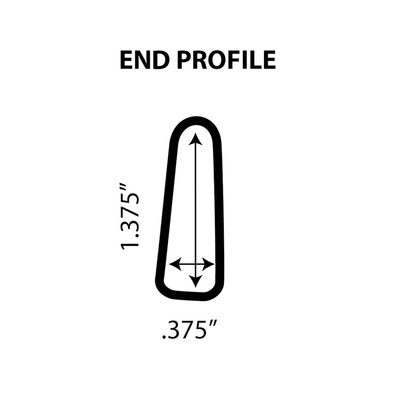 CSI-1020-072   UNIVAIR BLANK TRAILING EDGE - 72 INCH - FITS PIPER