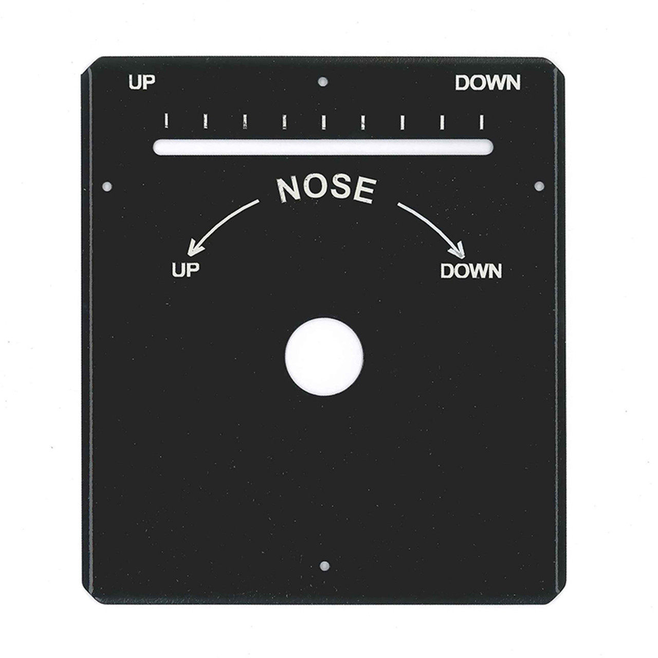 U10936-000BK   UNIVAIR INDICATOR PLATE - BLACK - FITS PIPER