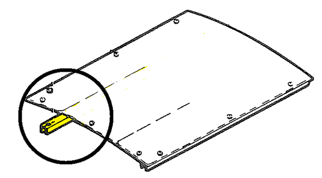 -10814-005   PIPER PA-18 COWL MOUNTING TOP BRACKET