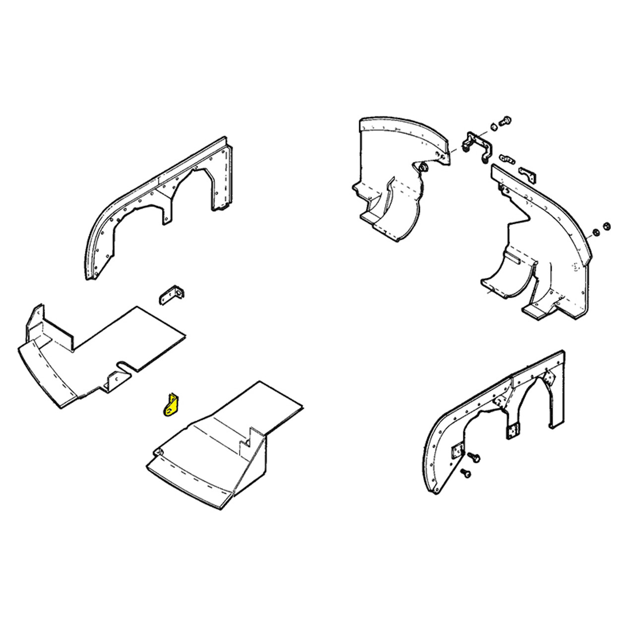 -11278-000   PIPER BRACKET - FRONT LEFT