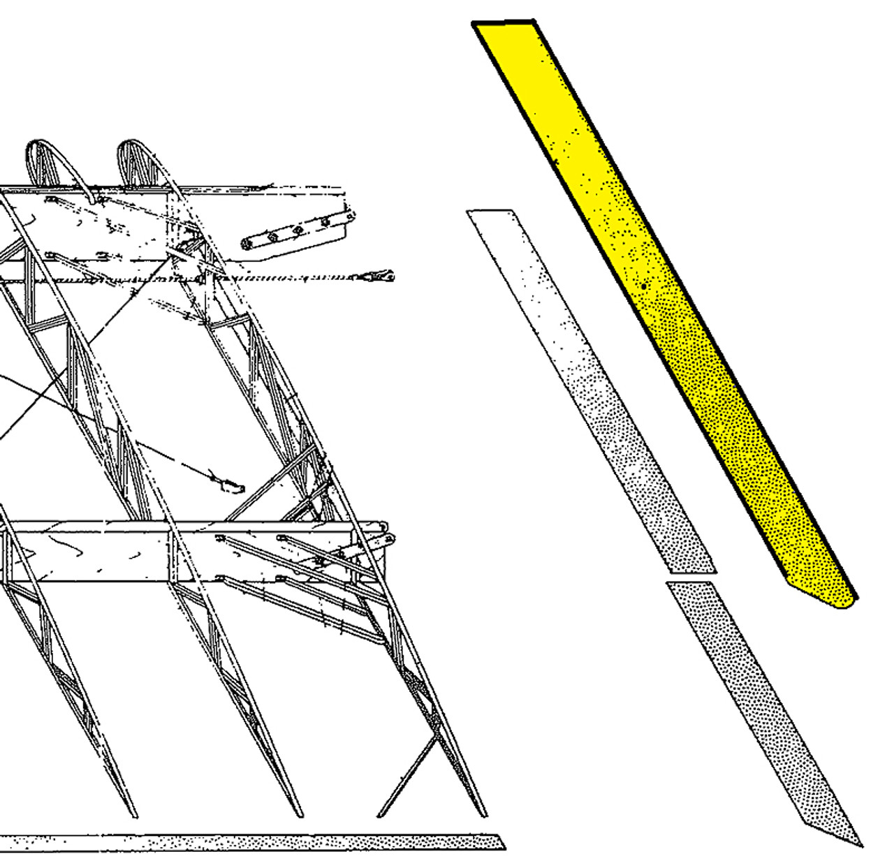 U60772-000   UNIVAIR UPPER WING FAIRING - LEFT - FITS PIPER