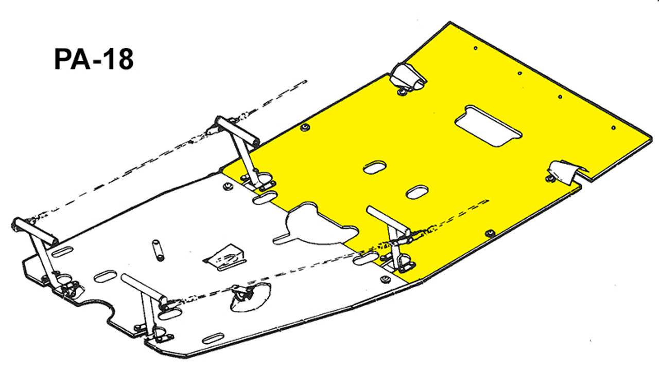 U10799-000   UNIVAIR REAR FLOORBOARD - FITS PIPER