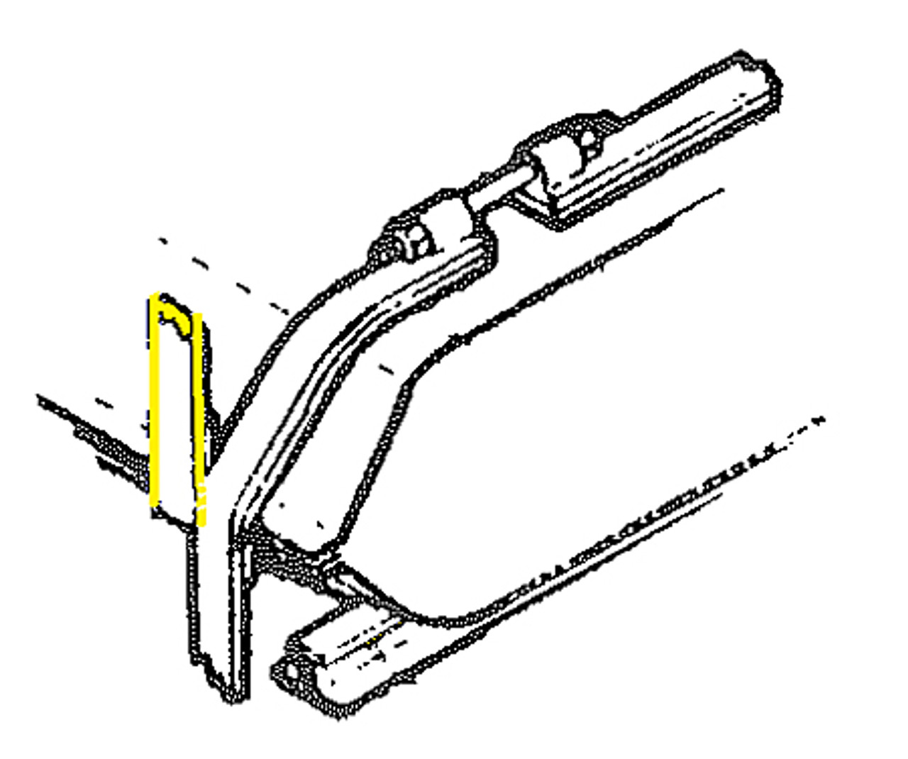 -10016-021   PIPER FELT FUEL TANK STRAP - BOTTOM