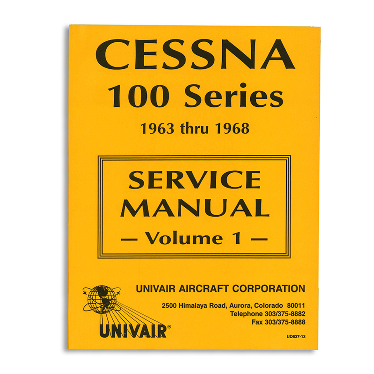 UD637-13 CESSNA 100 SERIES SERVICE MANUAL - VOLUMES 1 AND 2