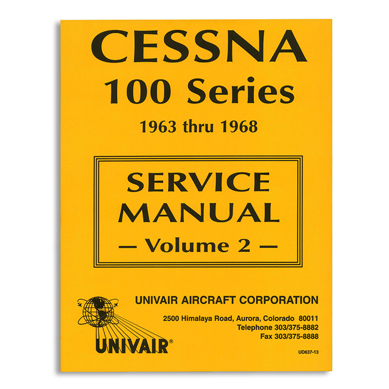 UD637-13   CESSNA 100 SERIES SERVICE MANUAL - VOLUMES 1 AND 2