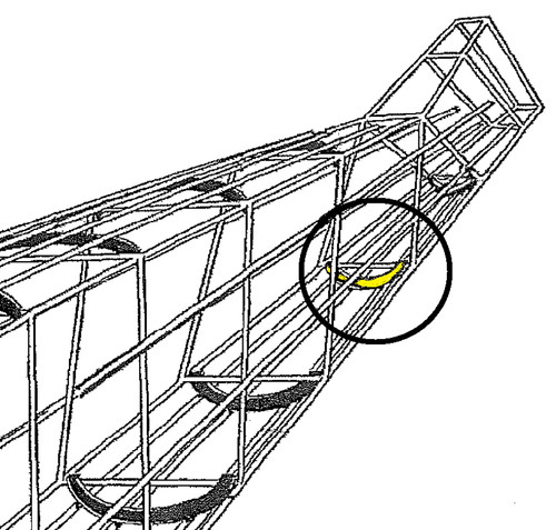 108-3001423   STINSON FUSELAGE BOW ASSEMBLY