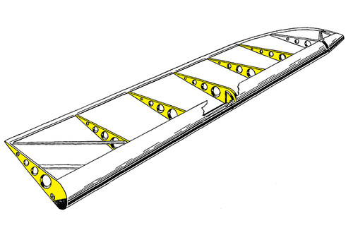 108-1711000-10   STINSON AILERON RIB - LEFT