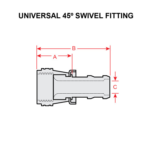 4797-4B   UNIVERSAL 45 DEGREE SWIVEL FITTING