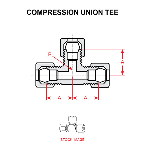 64X6   WEATHERHEAD COMPRESSION UNION TEE