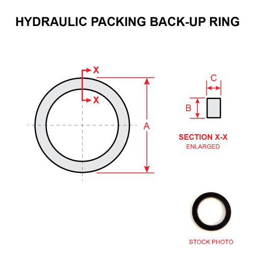 AN6246-19   HYDRAULIC PACKING BACK-UP RING