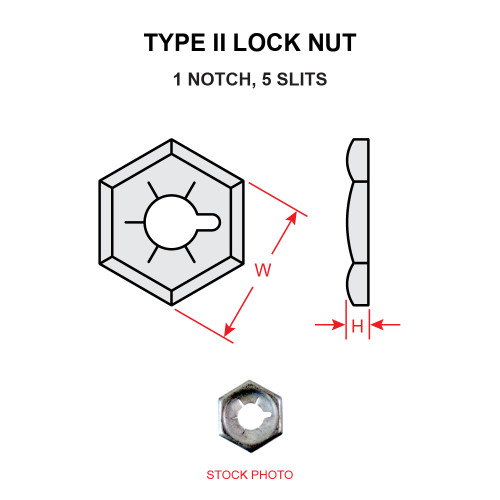 AC356-1032   LOCK NUT - TYPE II AC356-1032   LOCK NUT - TYPE II