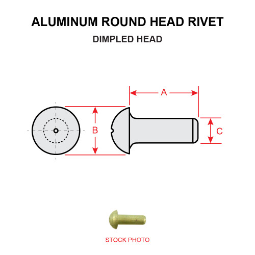 AN430AD3-2   ROUND HEAD RIVET