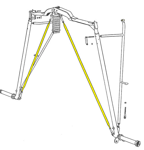 AN677AC-3375   STREAMLINE TIE ROD - 33.75 INCH