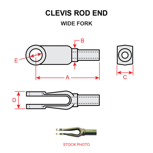 MS27976-9   CLEVIS ROD END