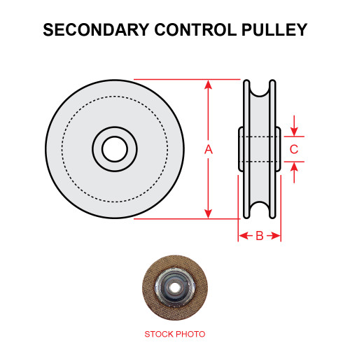 MS20219-2   SECONDARY CONTROL PULLEY MS20219-2   SECONDARY CONTROL PULLEY