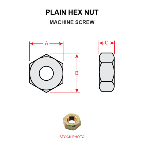 MS35650-3312   PLAIN HEX NUT