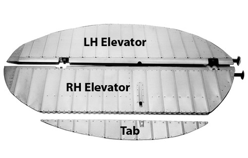 Shown with RH and LH elevator