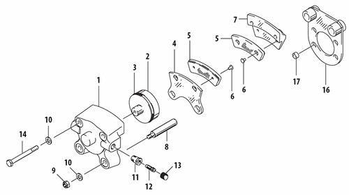 030-07500   CLEVELAND BRAKE ASSEMBLY