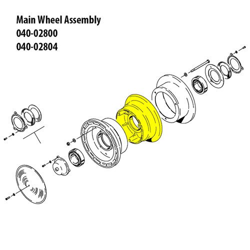 161-01600   CLEVELAND INNER WHEEL HALF ASSEMBLY