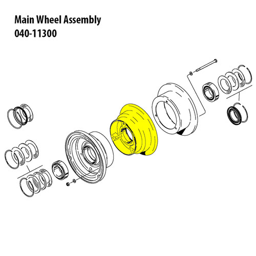 161-04900   CLEVELAND INNER WHEEL HALF ASSEMBLY