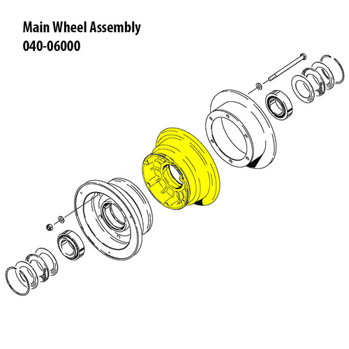 161-07000   CLEVELAND INNER WHEEL HALF ASSEMBLY