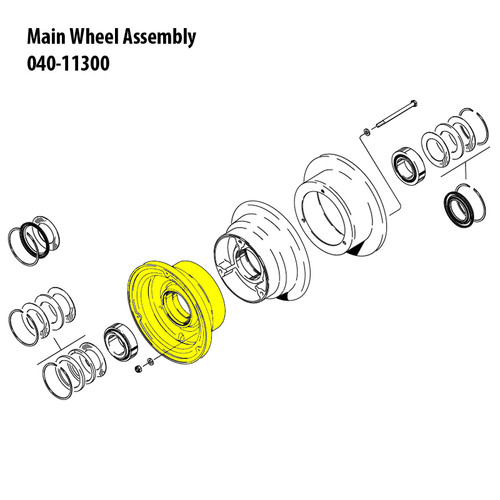162-04700   CLEVELAND OUTER WHEEL HALF ASSEMBLY