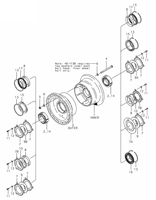 040-07602   CLEVELAND NOSE WHEEL ASSEMBLY