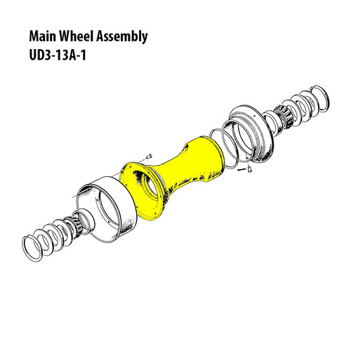 UD10-12   WHEEL BASE WITH BEARING CUPS