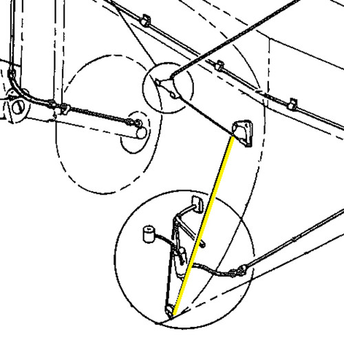 415-33448   ERCOUPE 415-C BRAKE CABLE ASSEMBLY