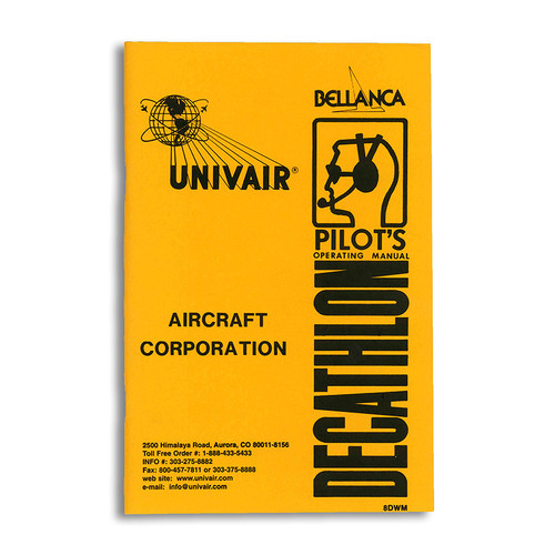 8DWM   DECATHLON PILOTS OPERATING MANUAL 8DWM   DECATHLON PILOTS OPERATING MANUAL