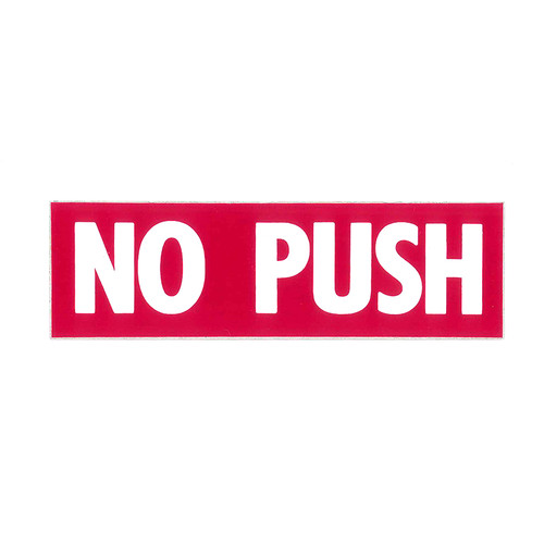 415-00026   MOONEY NO PUSH DECAL