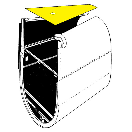 U08043-17   LUSCOMBE #3 TOP CENTER FUSELAGE SKIN