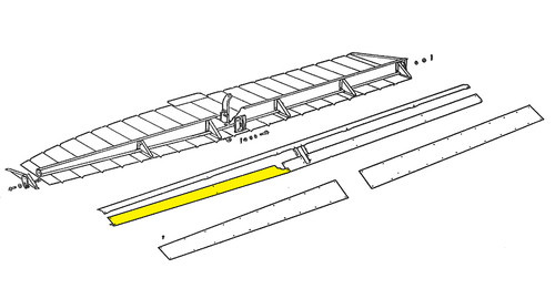 U58283-3   LUSCOMBE AILERON BOTTOM OUTBOARD LEADING EDGE - RIGHT