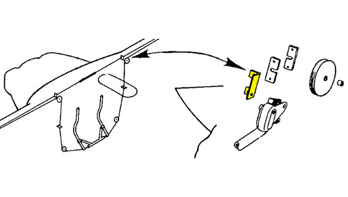 -181073   LUSCOMBE AILERON FAIRLEAD BRACKET - LEFT