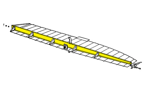 U38271-3   LUSCOMBE AILERON SPAR - LEFT