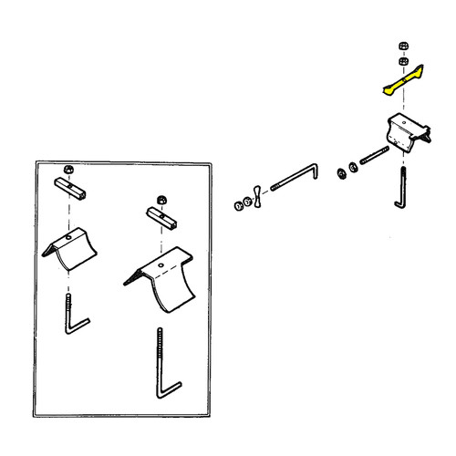 -10415-003   PIPER SUPPORT - INTERCYLINDER BAFFLE HANGER