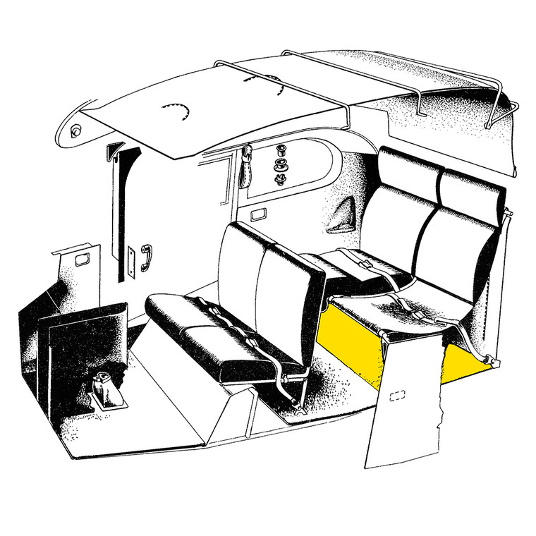 108-3091045   STINSON AFT CABIN FLOOR CARPET