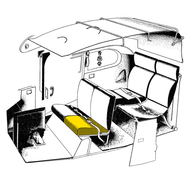 108-3091017-32   STINSON BOTTOM CUSHION - LEFT