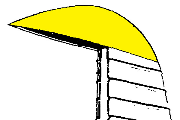 108-2602100-8   STINSON TOP RUDDER SKIN - LEFT
